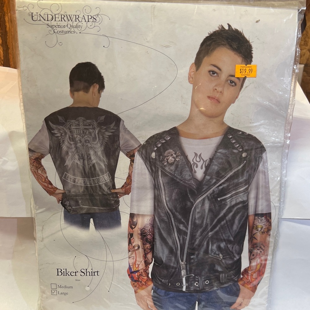 Kids Biker Shirt - Black